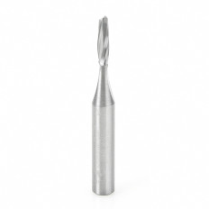 46241 CNC Solid Carbide Spiral Plunge for Solid Wood 1/8 Dia x 1/2 x 1/4 Inch Shank Up-Cut