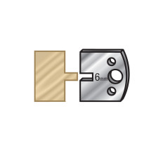 CT017 Pair of 40mm Carbide Tipped Steel Knives for Profile Pro Inserts