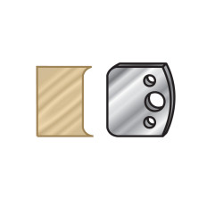 64F069 Pair of 40mm Steel Knives for Profile Pro Inserts