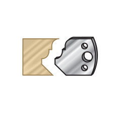 64F073 Pair of 40mm Steel Knives for Profile Pro Inserts