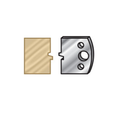 64F074 Pair of 40mm Steel Knives for Profile Pro Inserts