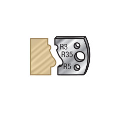 64F081 Pair of 40mm Steel Knives for Profile Pro Inserts