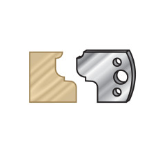 64F082 Pair of 40mm Steel Knives for Profile Pro Inserts