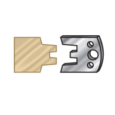 64F113 Pair of 40mm Steel Knives for Profile Pro Inserts