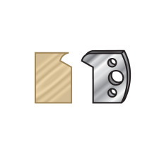 64F116 Pair of 40mm Steel Knives for Profile Pro Inserts