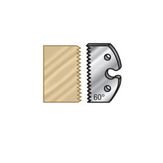 66F003 Pair of 60mm Steel Knives for Profile Pro Inserts