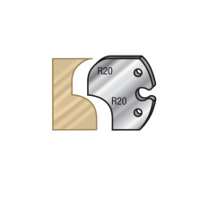 66F012 Pair of 60mm Steel Knives for Profile Pro Inserts