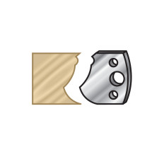 64F123 Pair of 40mm Steel Knives for Profile Pro Inserts