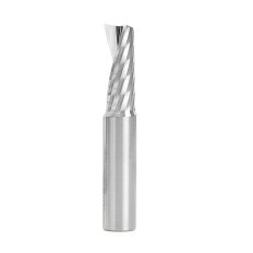 51645 Solid Carbide CNC Spiral 'O' Single Flute, Plastic Cutting 1/2 Dia x 1-1/4 x 1/2 Shank x 3 Inch Long Up-Cut Router Bit