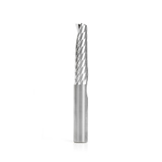 51648 Solid Carbide CNC Spiral 'O' Single Flute, Plastic Cutting 1/2 Dia x 2 x 1/2 Shank x 4 Inch Long Up-Cut Router Bit