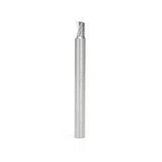57323 Metric Solid Carbide CNC Spiral 'O' Single Flute, Plastic Cutting 6 Dia x 8 x 6 Shank x 64mm Long Up-Cut Router Bit