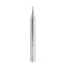 51490 Metric Solid Carbide CNC Spiral 'O' Single Flute, Aluminum Cutting 3 Dia x 8 x 6 Shank x 63mm Long Up-Cut Router Bit