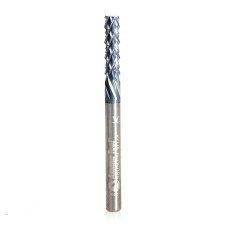 48050-N High Performance Solid Carbide Fiberglass and Composite Cutting 1/8 Dia x 1/2 x 1/8 Shank AlTiN Coated Plain End Router Bit