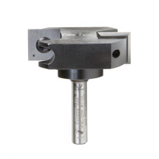 RC-2256 Insert Solid Carbide Mini Spoilboard Surfacing, Rabbeting, Flycutter, Leveler & Surface Planer 1-1/2 Dia x 15/32 (12mm) x 6mm Shank Router Bit