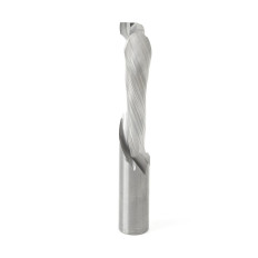 46328 CNC Solid Carbide Compression Spiral 1/2 Dia x 1-5/8 x 1/2 Shank x 3-1/2 Inch Long Single Flute Router Bit