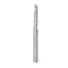 51497 Metric Solid Carbide CNC Spiral 'O' Single Flute, Plastic Cutting 6 Dia x 30 x 6 Shank x 75mm Long Up-Cut Router Bit