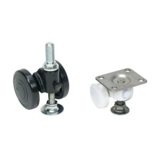 PARTS SEPARABLE CASTER WITH GLIDE, CABF-50/WHT