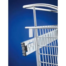 Pull-Out Closet Baskets, 30W x 16D x 18H Satin NickelWire