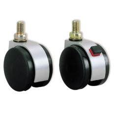 TWIN WHEEL CASTER, THREADED BOLT TYPE, FA-45-N