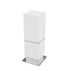 BA0261-203, Be Toothbrush Holder W 3 1/2"x D 3 1/2"H 8 5/8"White