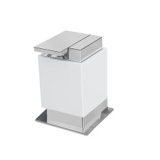 BA0219-203, One Soap Dispenser W 3 1/2"x D 3 3/4"x H 4 3/4"White