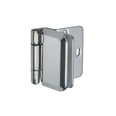 HALF OVERLAY GLASS DOOR HINGE, XL-GH03-48-8CR