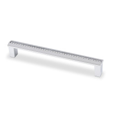 SMALL ROUND CRYSTALS PULL CHROME