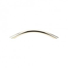 Curved Wire Pull 5 1/16" (c-c) - Polished Brass