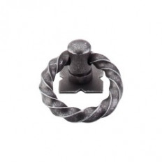 Twist Ring Pull w/Backplate 1 3/8" - Pewter