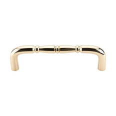 Nouveau Ring Appliance Pull 8" (c-c) - Polished Brass