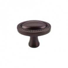 Oval Rope Knob 1 1/4" - Oil Rubbed Bronze