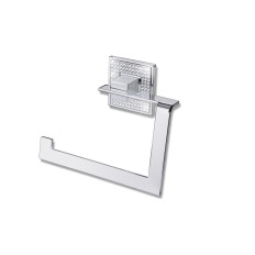 BA0084-261, Diamond Towel Ring Width 7"x Height 6 3/4"Polished Chrome