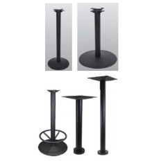 Table Base 6-1/8" Round, Bolt Down