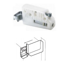 806 Bracket wWhite Cover, ScrewLeftWhite