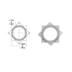 Swivel Base, Steel, Square 300 lbs