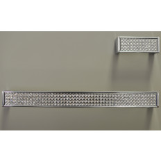 ZP1952-122, Laminatto Knob 2 1/2" Chrome Diamond