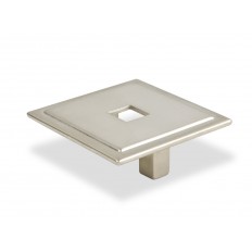 SMALL SQUARE WITH HOLE SATIN NICKEL