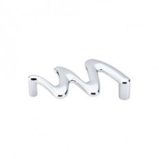 Squiggly Pull 3 3/4" (c-c) - Polished Chrome