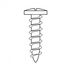 Panhead screw, boring head, Ø4.3 mm, nominal length: 19 mm 834TH